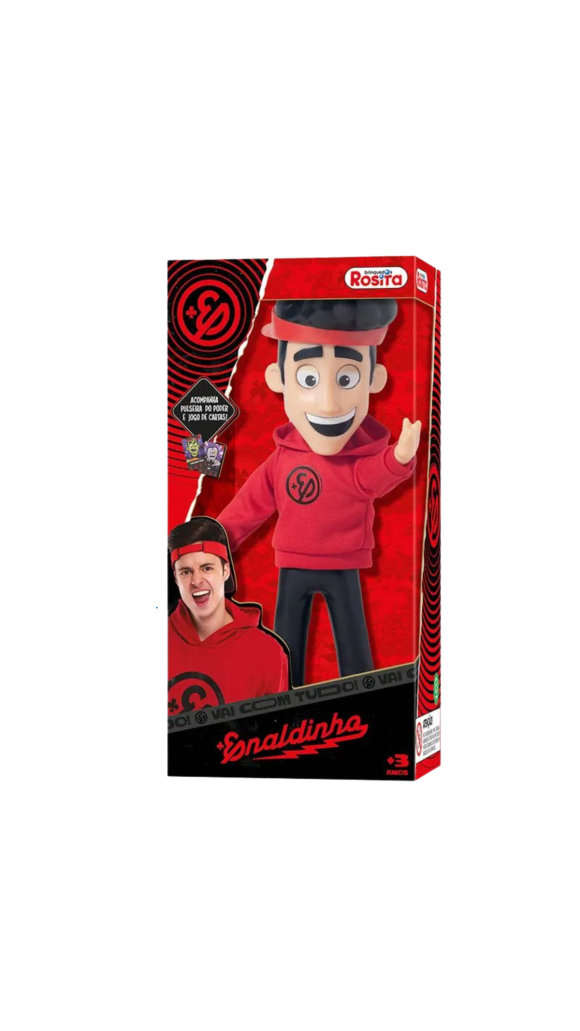 BONECO ENALDINHO C/PULSEIRA 25CM ROSITA